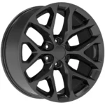 Strada Replicas R176 Snowflake 22x9 6x5.5" +24mm Gloss Black Wheel Rim 22" Inch