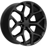 Eclipse Replicas 348 Snowflake 22x9.5 6x5.5 +30mm Gloss Black Wheel Rim 22 Inch