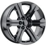 Replica 1 RP13 22x9 6x5.5" +24mm Gloss Black Wheel Rim 22" Inch - Image 2