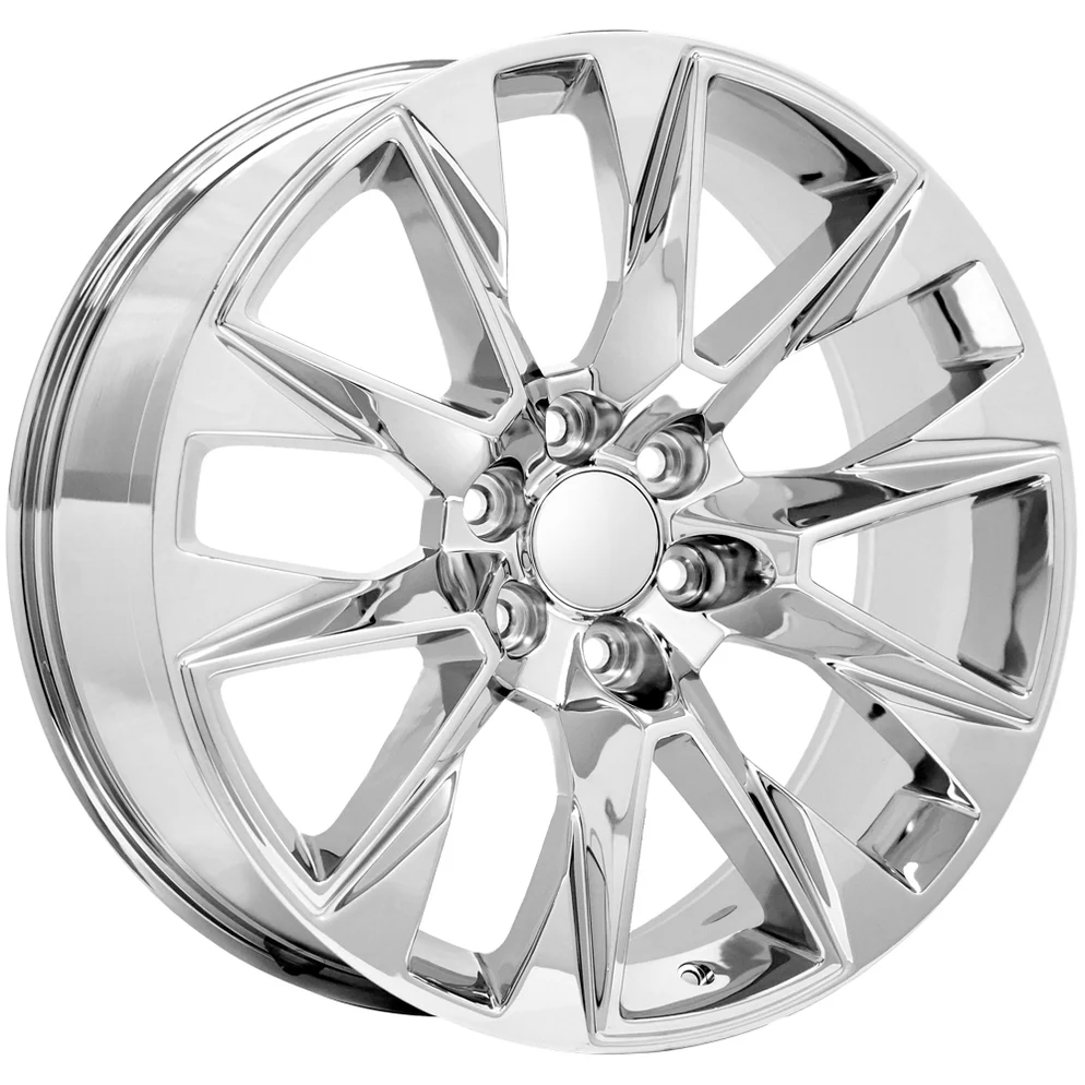 replica-c17c-2019-ltz-chrome-1_7df5789e-7e78-418a-b9c3-e5b2dadb7376_994x994 Strada Replicas R202 Silverado 24x10 6x5.5" +31mm Gloss Black Wheel Rim 24" Inch - Image 1