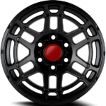 OE Concepts TRD6 17x9 6x5.5" +0mm Satin Black Wheel Rim 17" Inch - Image 3