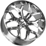 Strada Replicas R176 Snowflake 24x10 6x5.5" +31mm Polished Wheel Rim 24" Inch - Image 2