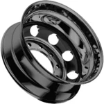 Torque HD TW641F Classic Dually 19.5x7.5 10x285.75 Black/Milled-Rear Wheel Rim - Image 2