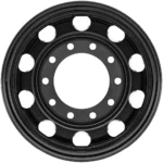Torque HD TW641F Classic Dually 19.5x7.5 10x285.75 Black/Milled-Rear Wheel Rim - Image 3