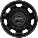 Torque HD TW642F Luxe 22.5x8.25 10x285.75 Satin Black-Rear Wheel Rim 22" Inch - Image 2
