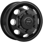 Torque TW512C Revolver Dually 16x6 6x180 Black/Milled-Front Wheel Rim 16" Inch