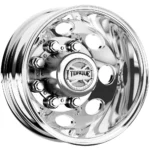 Torque TW512C Revolver Dually 16x6 8x6.5 -130mm Polished-Rear Wheel Rim 16 Inch
