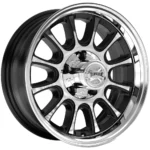 Torque TW752C Transporter 15x6 5x4.5" +0mm Black/Machined Wheel Rim 15" Inch