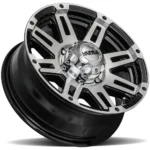 Ultra 226 Machine Trailer 16x6.5 6x5.5" +0mm Black/Machined Wheel Rim 16" Inch - Image 2