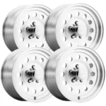 (Set of 4) Pacer 62 Smooth Mod Trailer 14x5.5 5x4.5" +0mm Machined Wheels Rims