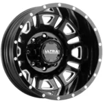 Ultra Hunter Dually Rear 17x6.5 8x200 -140mm Black/Milled Wheel Rim 17" Inch - Image 2