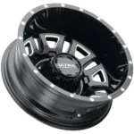 Ultra Hunter Dually Rear 17x6.5 8x200 -140mm Black/Milled Wheel Rim 17" Inch
