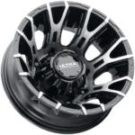 Ultra Scorpion Dually Rear 17x6.5 8x200 -140mm Black/Machined Wheel Rim 17" Inch - Image 3