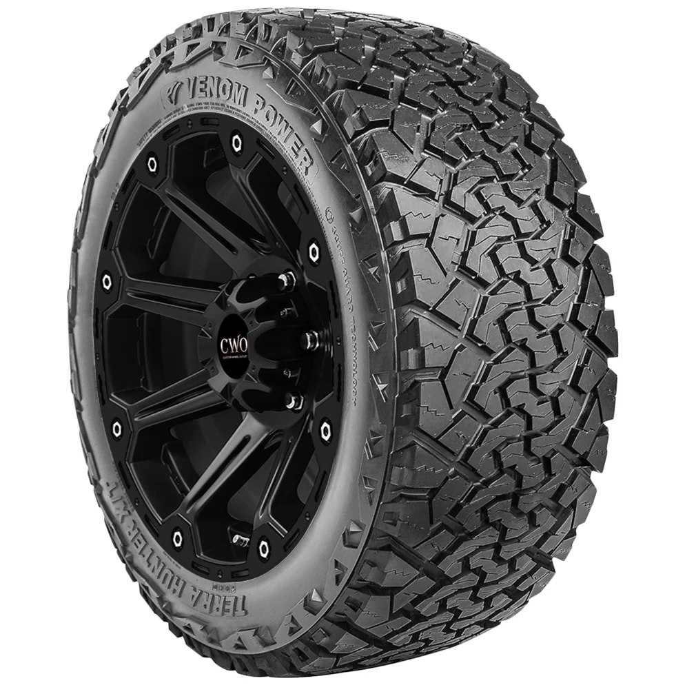 venom-power-xt_9a48d33c-4152-4d9b-a37b-66e2d26ee61a_994x994 285/45R22 Venom Power Terra Hunter X/T 114T XL Black Wall Tire - Image 1
