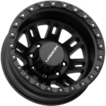 Vision 408 Manx 2 Dually Rear 16x6 8x6.5" -137mm Satin Black Wheel Rim 16" Inch - Image 2