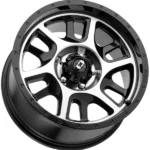 (4) Vision 419 Split Trailer 18x9 5x4.5" +18 Black/Machined Wheels Rims 18" Inch - Image 2