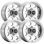(Set of 4) Vision 56VT Midway Trailer 16x7 6x5.5" -12mm Polished Wheels Rims