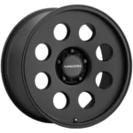 (Set of 4) Vision 56VT Midway Trailer 15x6 5x5" +0mm Satin Black Wheels Rims - Image 3