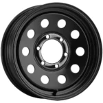 (Set of 4) Vision 70 Trailer Mod 16x6 6x5.5" +0mm Black Wheels Rims 16" Inch - Image 3