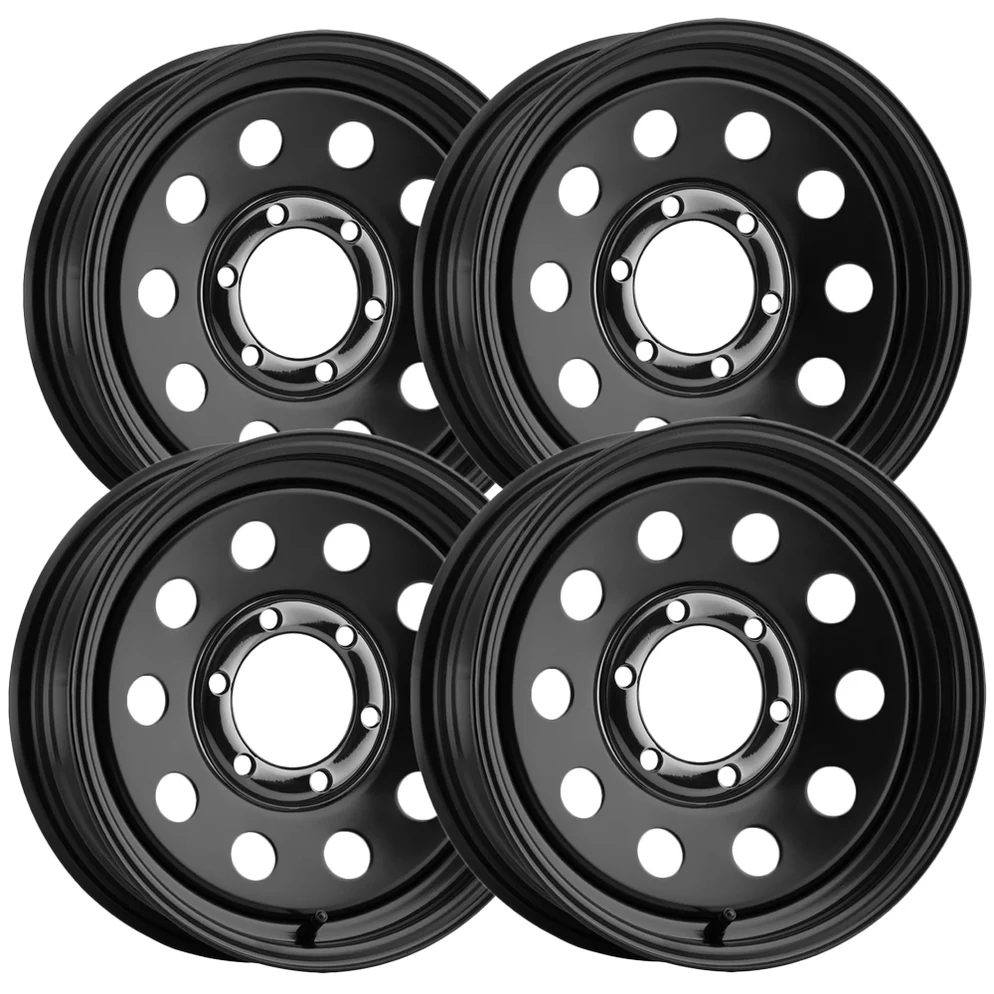 vision-70-trailer-mod-black-6-lug-set-4_f24d284a-d623-4a3f-996c-4cec9c0257b9_994x994 (Set of 4) Vision 70 Trailer Mod 16x6 6x5.5" +0mm Black Wheels Rims 16" Inch - Image 1