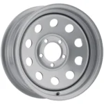 (Set of 4) Vision 70 Trailer Mod 15x6 5x4.5" +0mm Silver Wheels Rims 15" Inch - Image 3