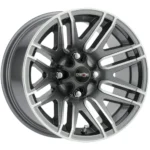 Vision UTV 112 Assault 12x7 4x156 +2.5mm Gunmetal Wheel Rim 12" Inch