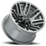 Vision UTV 112 Assault 12x7 4x136 +2.5mm Gunmetal Wheel Rim 12" Inch