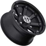 Vision UTV 393 Lockout 12x8 4x4" -10.2mm Matte Black Wheel Rim 12" Inch
