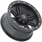 Vision UTV 550 12x8 4x156 -10.2mm Matte Black Wheel Rim 12" Inch