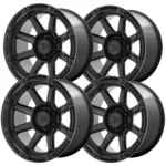 (Set of 4) XD Series XD863 20x10 8x6.5" -18mm Satin Black Wheels Rims 20" Inch